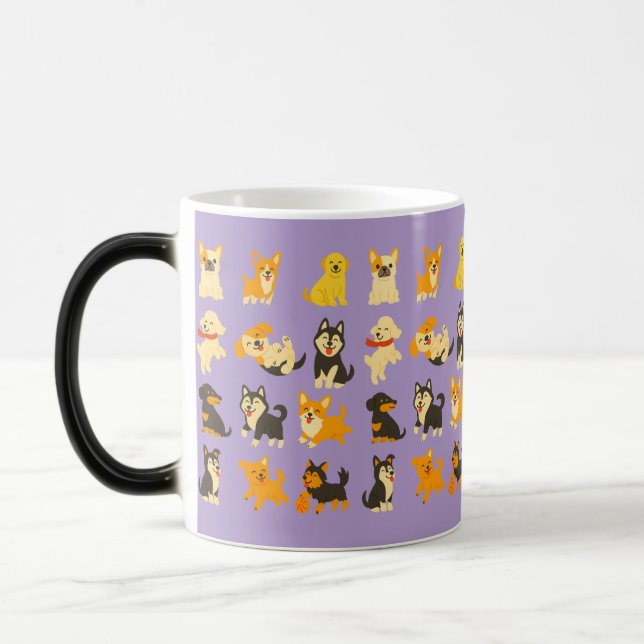Mug Magic Cute Puppies (Gauche)