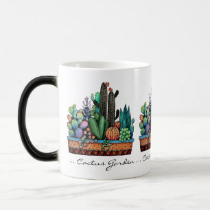 Mug Magic Cute Watercolor Cactus Garden