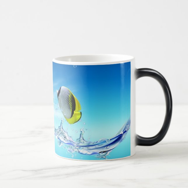 Mug Magic Cuve de poisson personnelle (Droite)