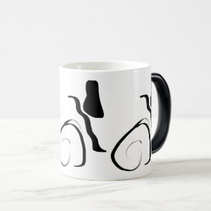 Mug Magic Cycle de rotation : noir et blanc Abstrait