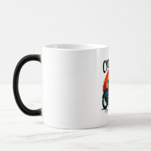 Mug Magic Cycopath : Vélo énergétique avec le soleil couchan