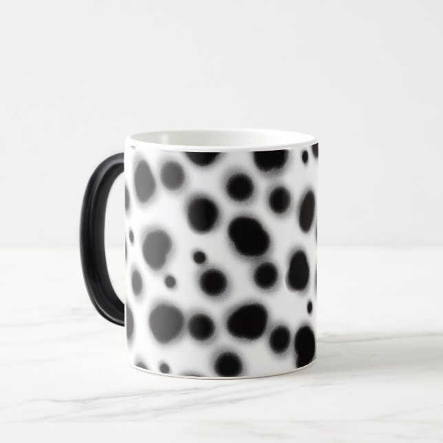 Mug Magic dalmate mignon points noir et blanc poster de anim (Devant gauche)