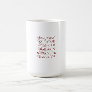 Mug Magic Danseur en plusieurs langues Roumain Portugais