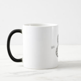 Mug Magic Date Mariage simple des initiaux de l'esperluette 