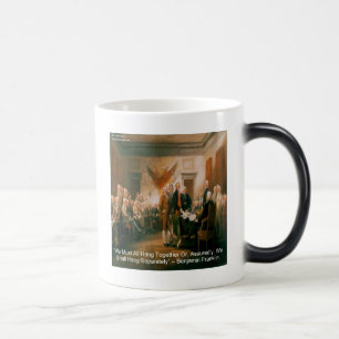 Mug Magic Déclaration d'indépendance et Citation Ben Frankli