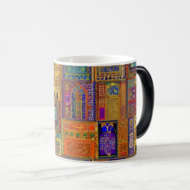 Mug Magic Décor élégant arabe ornemental (Devant droit)