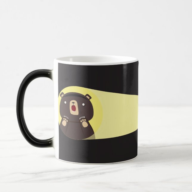 Mug Magic Découverte étonnée de nuit d'ours (Gauche)