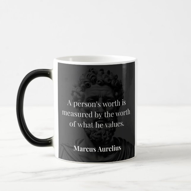 Mug Magic Définir une valeur : Marcus Aurelius sur les valeu (Gauche)