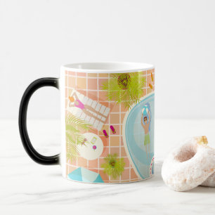 Mug Magic Des filles et des garçons du bikini jouant au jeu 