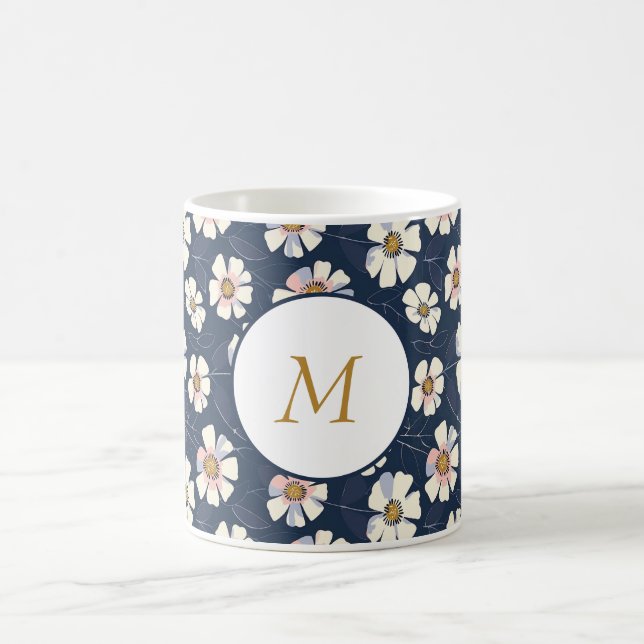 Mug Magic Design bleu et floral (Centre)