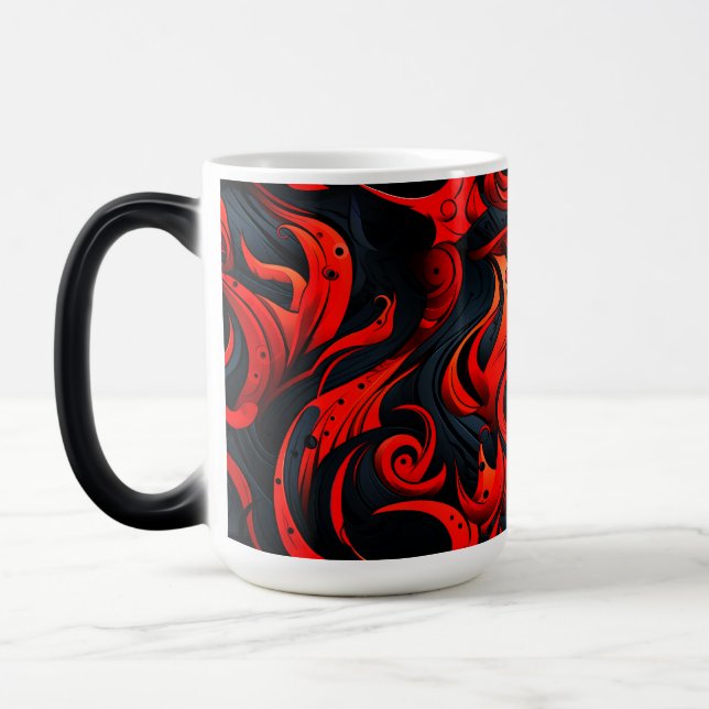 Mug Magic Design rouge et noir (Gauche)