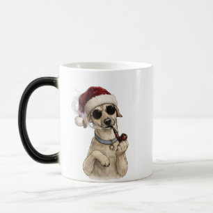 Mug Magic Dessin drôle de chien cool pour la nouvelle année