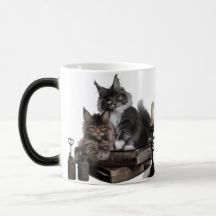 Mug Magic Deux chatons Maine Coon en furie