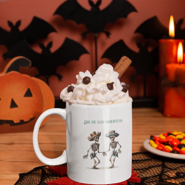 Mug Magic Dia de los Muertos dansant squelettes personnalisa (Créateur téléchargé)