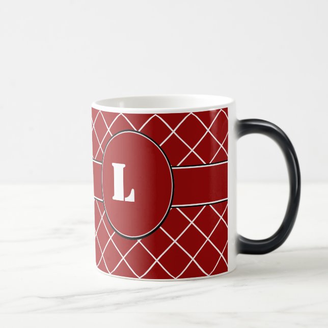 Mug Magic Diamant rouge monogramme (Droite)