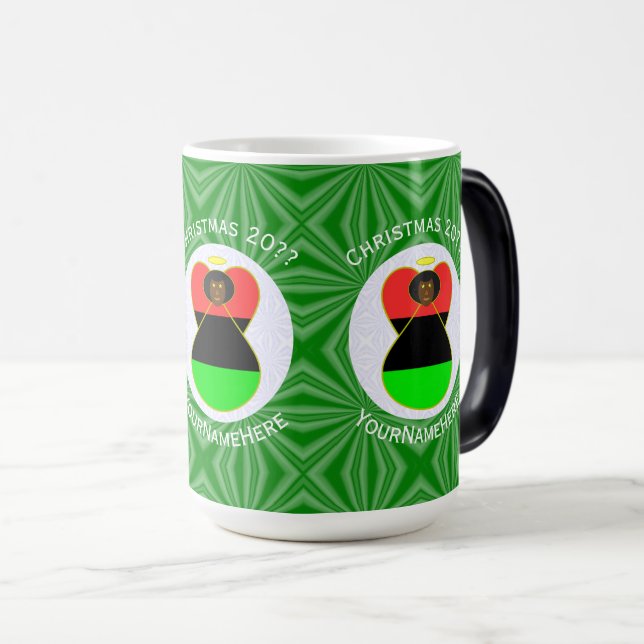 Mug Magic Diaspora africaine American Christmas Angel (Devant droit)