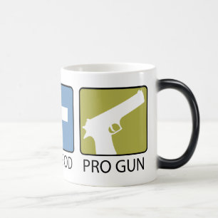 Mug Magic Dieu anti-avortement et pro, pro arme à feu