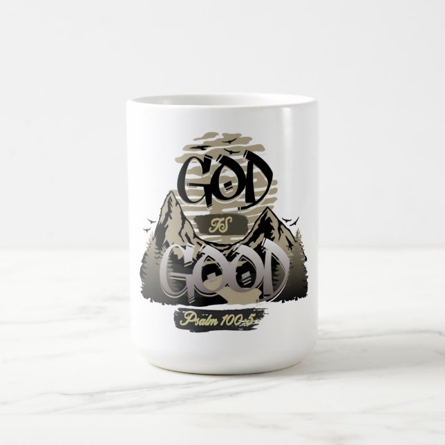 Mug Magic Dieu est bon - Inspiration chrétienne conception (Centre)