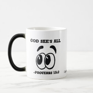 Mug Magic Dieu voit que tout est