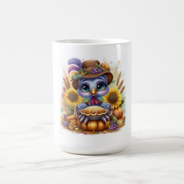 Mug Magic Dinde de l'automne mignonne (Centre)