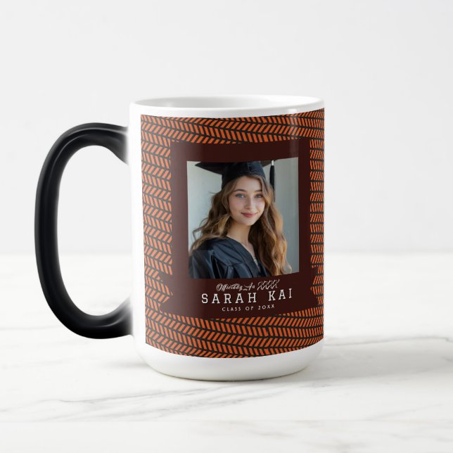 Mug Magic Diplômé d'impression géométrique élégante (Gauche)