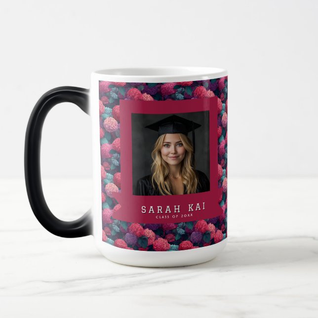 Mug Magic Diplômé Motif Hydrangea Tendance (Gauche)