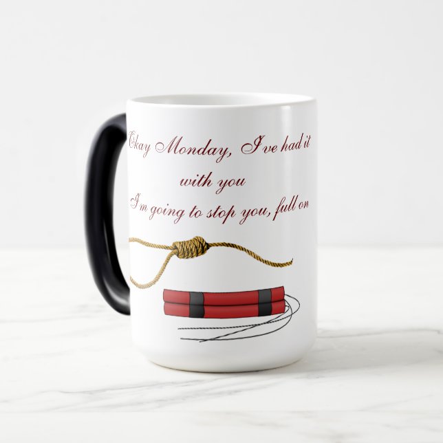 Mug Magic Dites NON au lundi (Devant gauche)