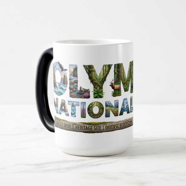 Mug Magic Diversité de l'écosystème du parc national Olympiq (Devant gauche)