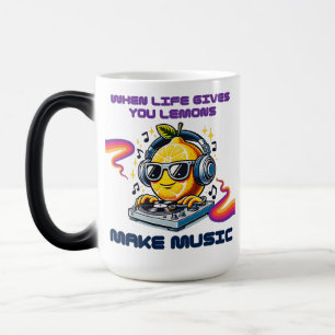 Mug Magic DJ Lemon Groove avec casque et Tourne-disque
