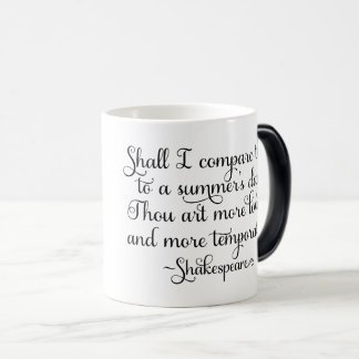 Mug Magic Dois-je te comparer à la journée d'été - Shakespea
