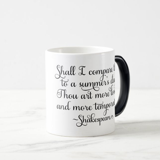 Mug Magic Dois-je te comparer à la journée d'été - Shakespea (Devant droit)