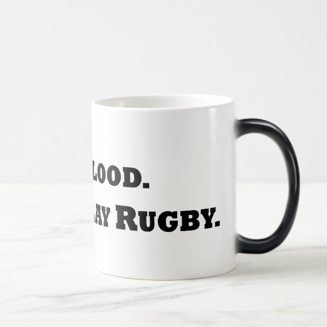 Mug Magic Donnez le sang. Jouez au rugby (Droite)
