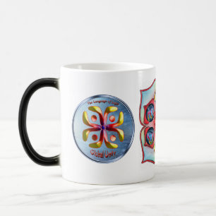 Mug Magic Doodling sur le symbole de l'unité mondiale