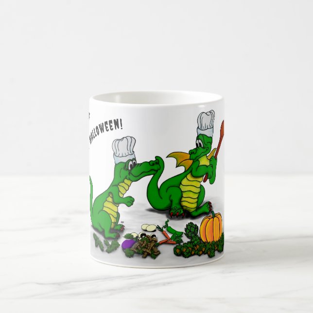 Mug Magic Dragons - Joyeux Halloween ! Aujourd'hui je vais c (Centre)