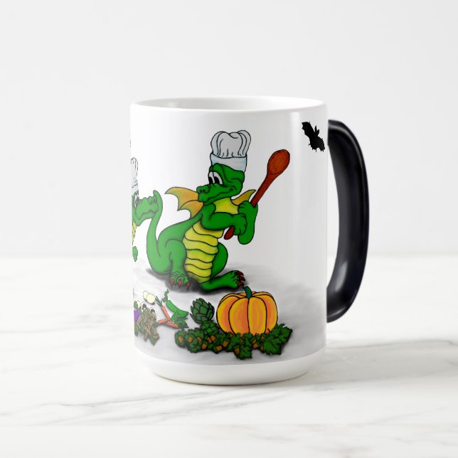 Mug Magic Dragons - Joyeux Halloween ! Aujourd'hui je vais c (Devant droit)
