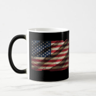 Mug Magic Drapeau Américain en détresse Magique Morpher café