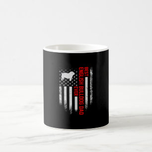 Mug Magic Drapeau américain vintage Meilleur Bulldog anglais