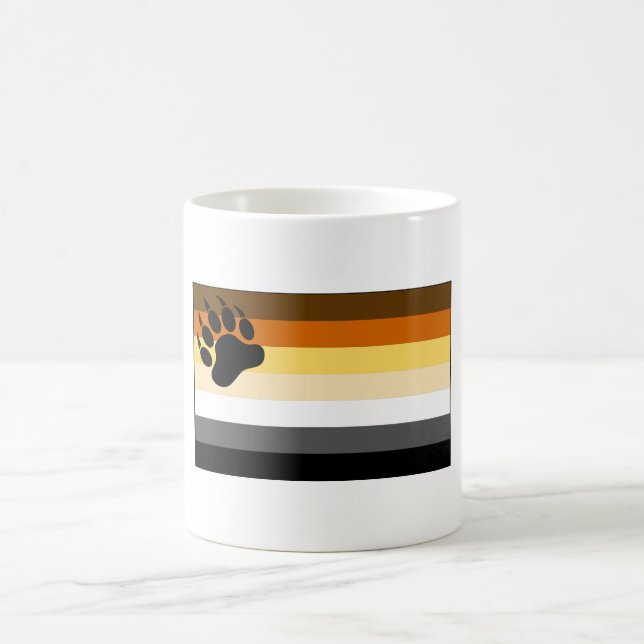 Mug Magic Drapeau de la fierté de l'ours gay (Centre)