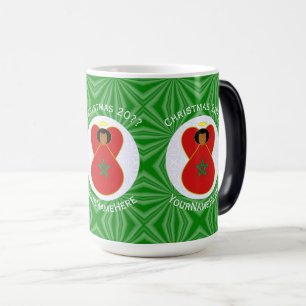Mug Magic Drapeau de l'ange de Noël personnalisé marocain