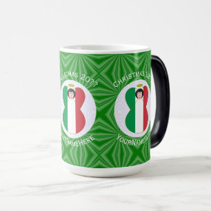 Mug Magic Drapeau de Noël Angel italien Personnalisé