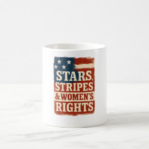 Mug Magic Drapeau en détresse Stars, Stripes & Droits des Fe