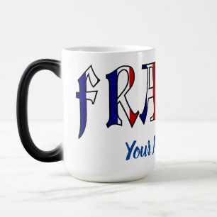 Mug Magic Drapeau français couleurs personnalisé morphing ou