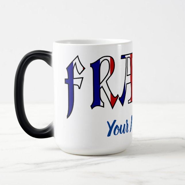 Mug Magic Drapeau français couleurs personnalisé morphing ou (Gauche)