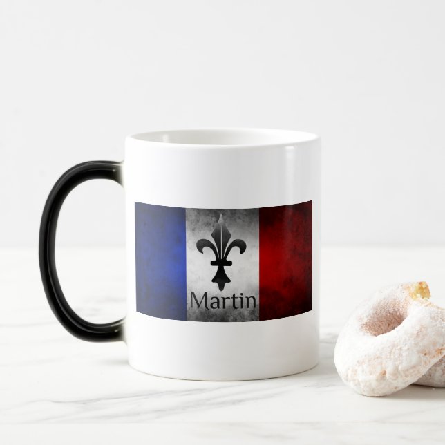 Mug Magic Drapeau français de Martin (Avec donut)