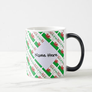 Mug Magic Drapeau gallois du Pays de Galles personnalisé en