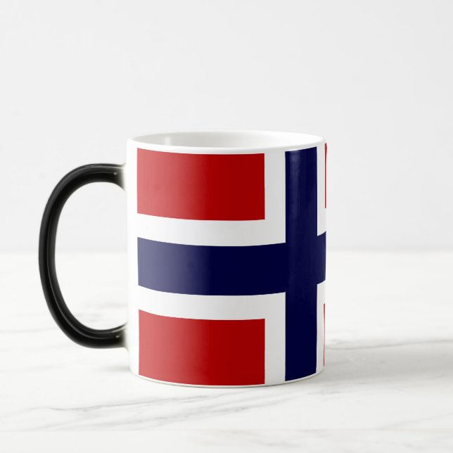Mug Magic Drapeau norvégien - Kongeriket Norge - Norsk Flagg (Gauche)