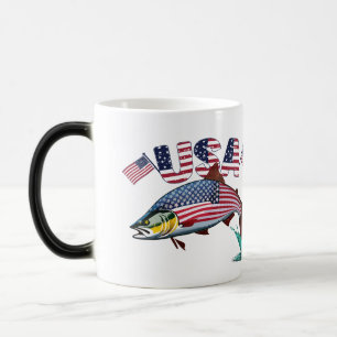 Mug Magic Drapeau patriotique couvert truite arc-en-ciel