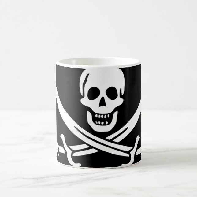 Mug Magic Drapeau pirate du capitaine Calico Jack Rackham (Centre)