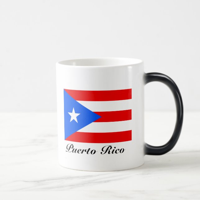 Mug Magic Drapeau Porto Rico couleur personnalisation change (Droite)