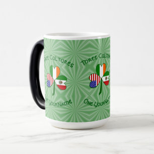 Mug Magic Drapeaux Mexicains Irlandais Américains Shamrock V